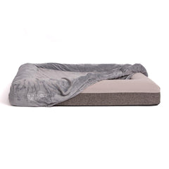 Orthopedic Memory Foam Bed + Pullover Blanket Cover