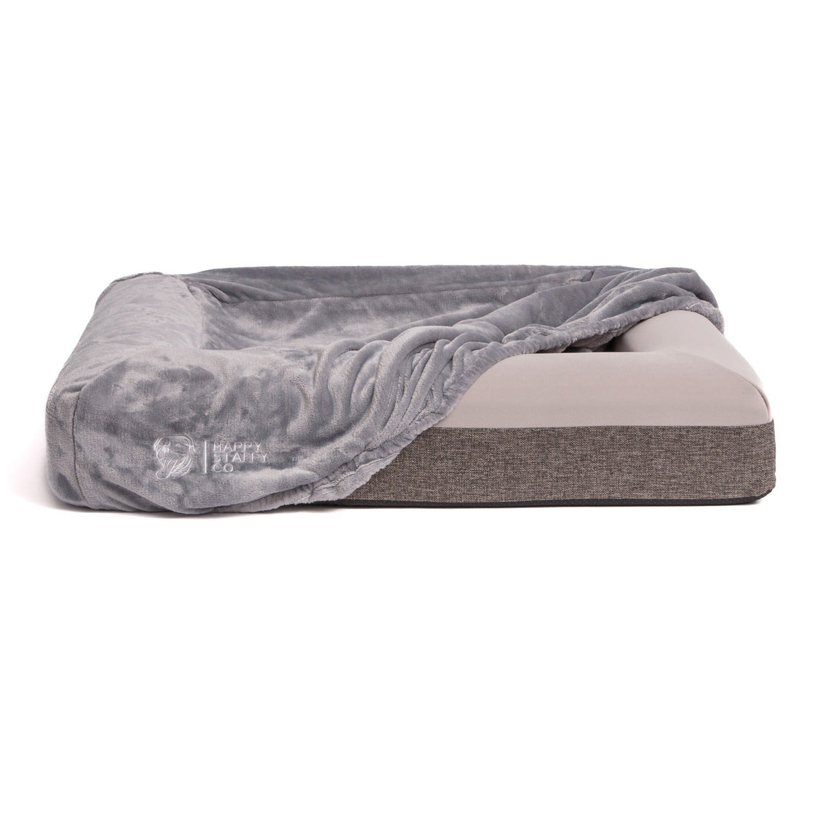 Orthopedic Memory Foam Bed + Pullover Blanket Cover